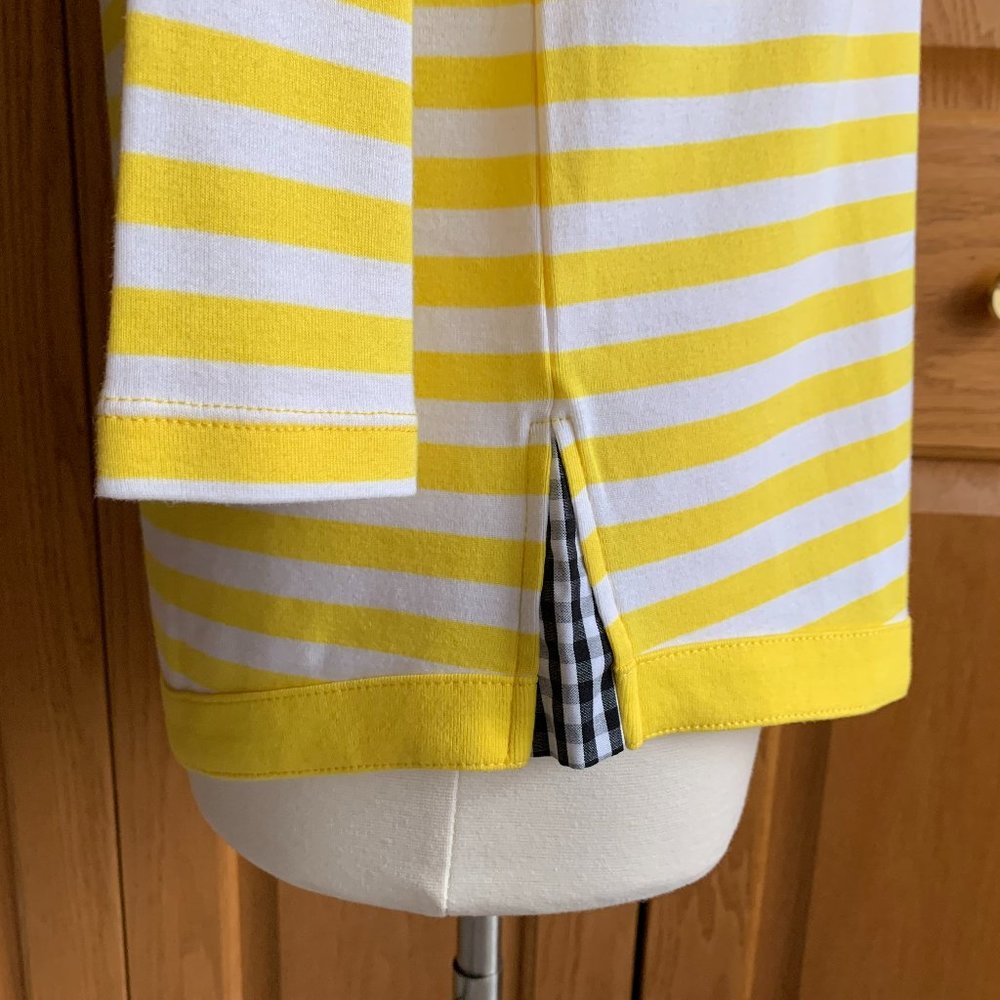 RAFAELLA - Weekend Striped  3/4 Sleeve Tee - NEW with Tag - Picture 6 of 9